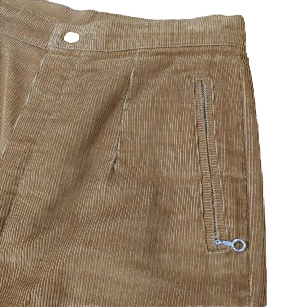 Far West Corduroy Capri Pants Woman 28 X 16 Vtg USA Union Made Bermuda Shorts